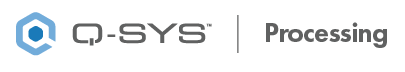 Q-SYS Processing logo