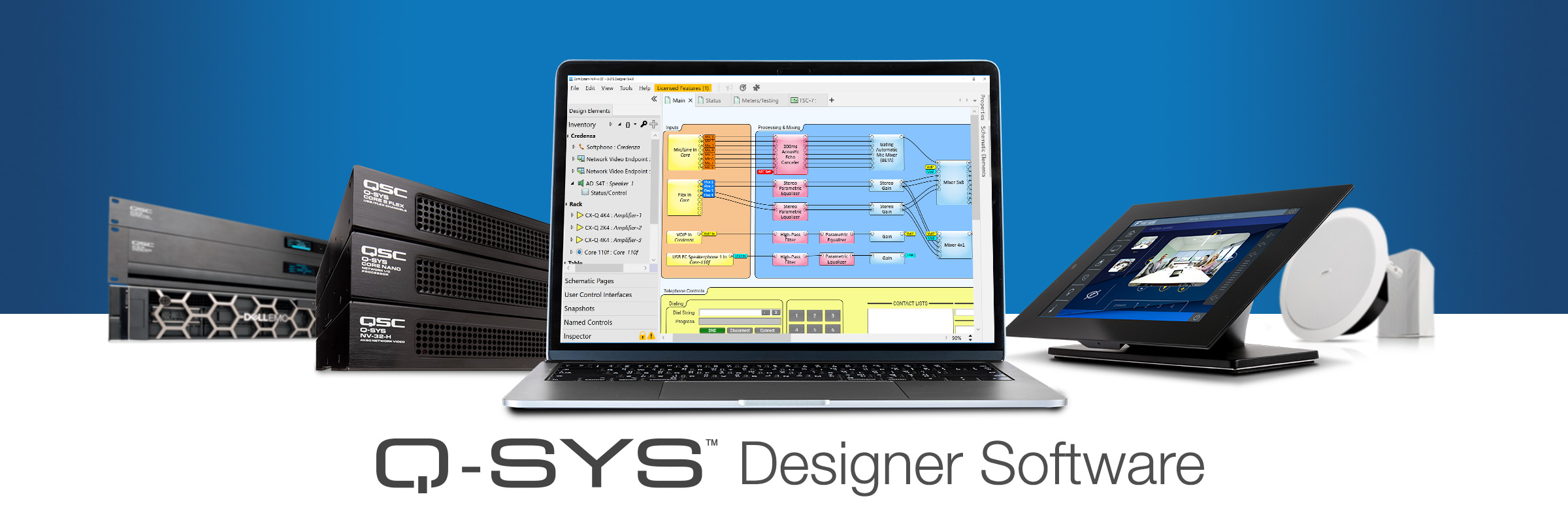 Q Sys Designer Software Software And Firmware Resources Qsc